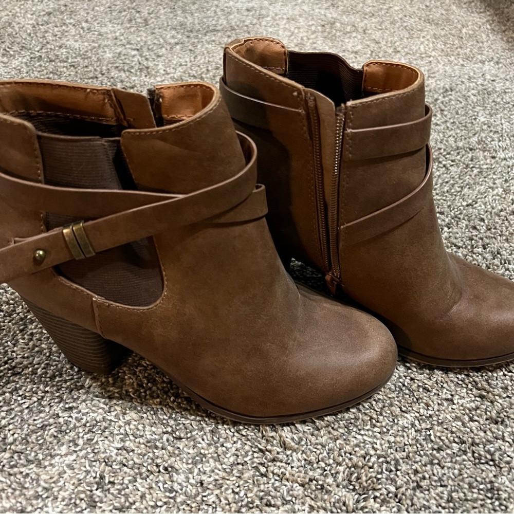 Brown ankle boots